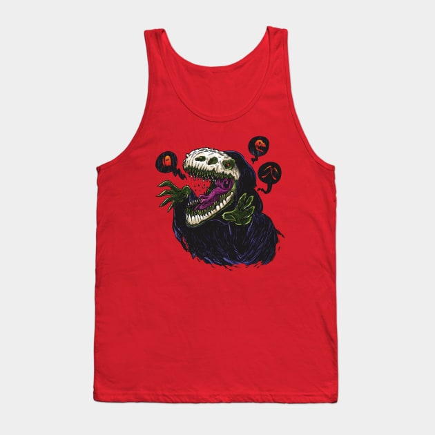 Grim Reapersaur Tank Top by nickv47